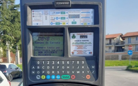 Carnate: in vigore le nuove tariffe per i parcheggi
