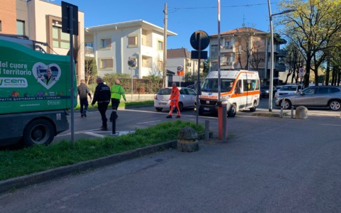 Ciclista di 66 anni coinvolto in un incidente stradale