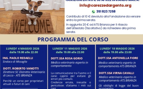Corsi di formazione per proprietari di cani in Brianza