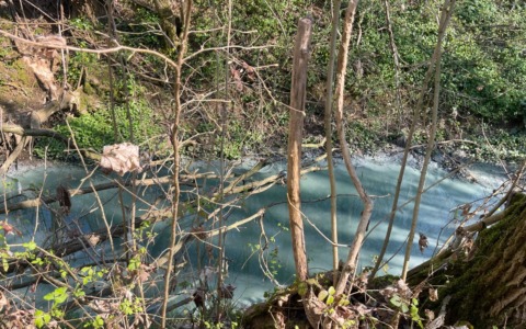 Acque bluastre nel torrente, scatta l’allerta per sversamenti