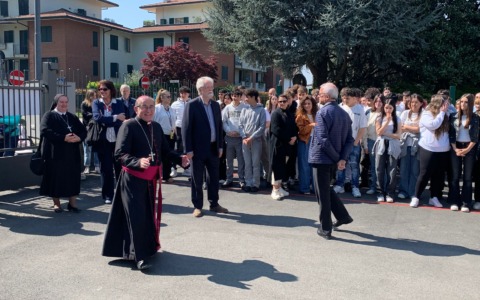 L’arcivescovo Mario Delpini incontra gli studenti della Ecfop