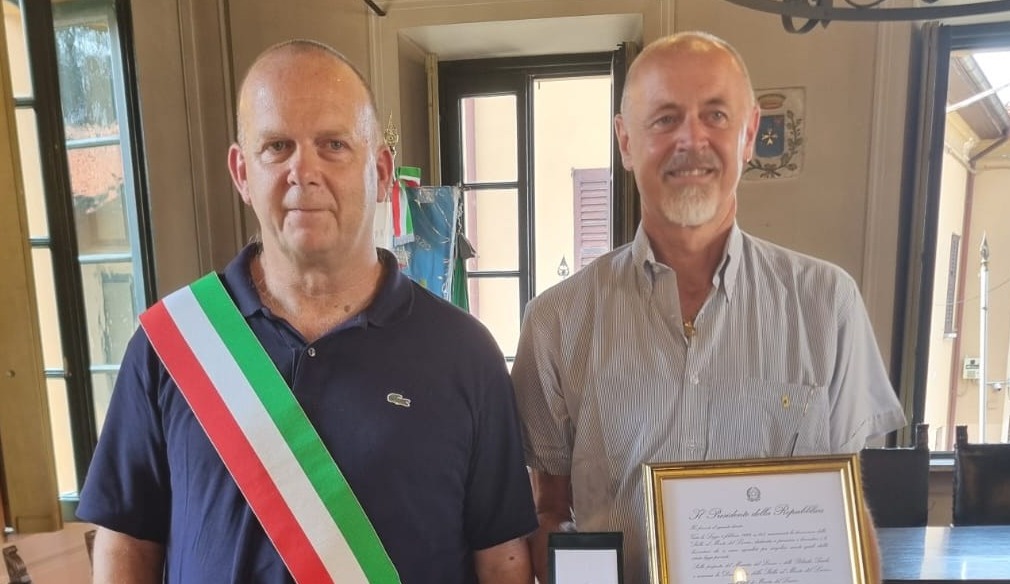 Aicurzio, il sindaco celebra il neo Maestro del Lavoro Marco Besana