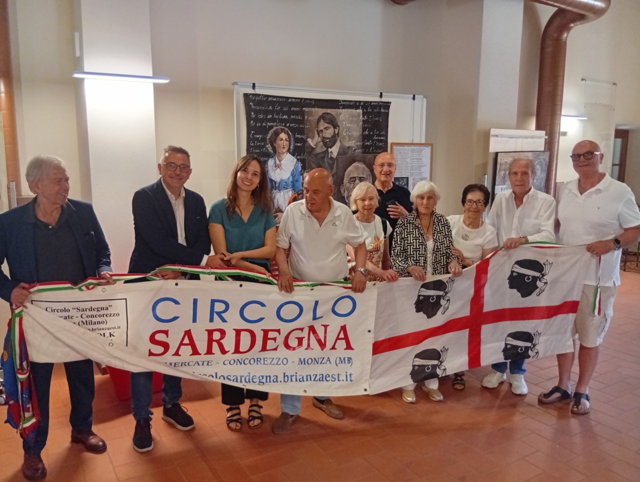 Celebrazione di Grazia Deledda e Giovanni Nughes ad Agrate Brianza