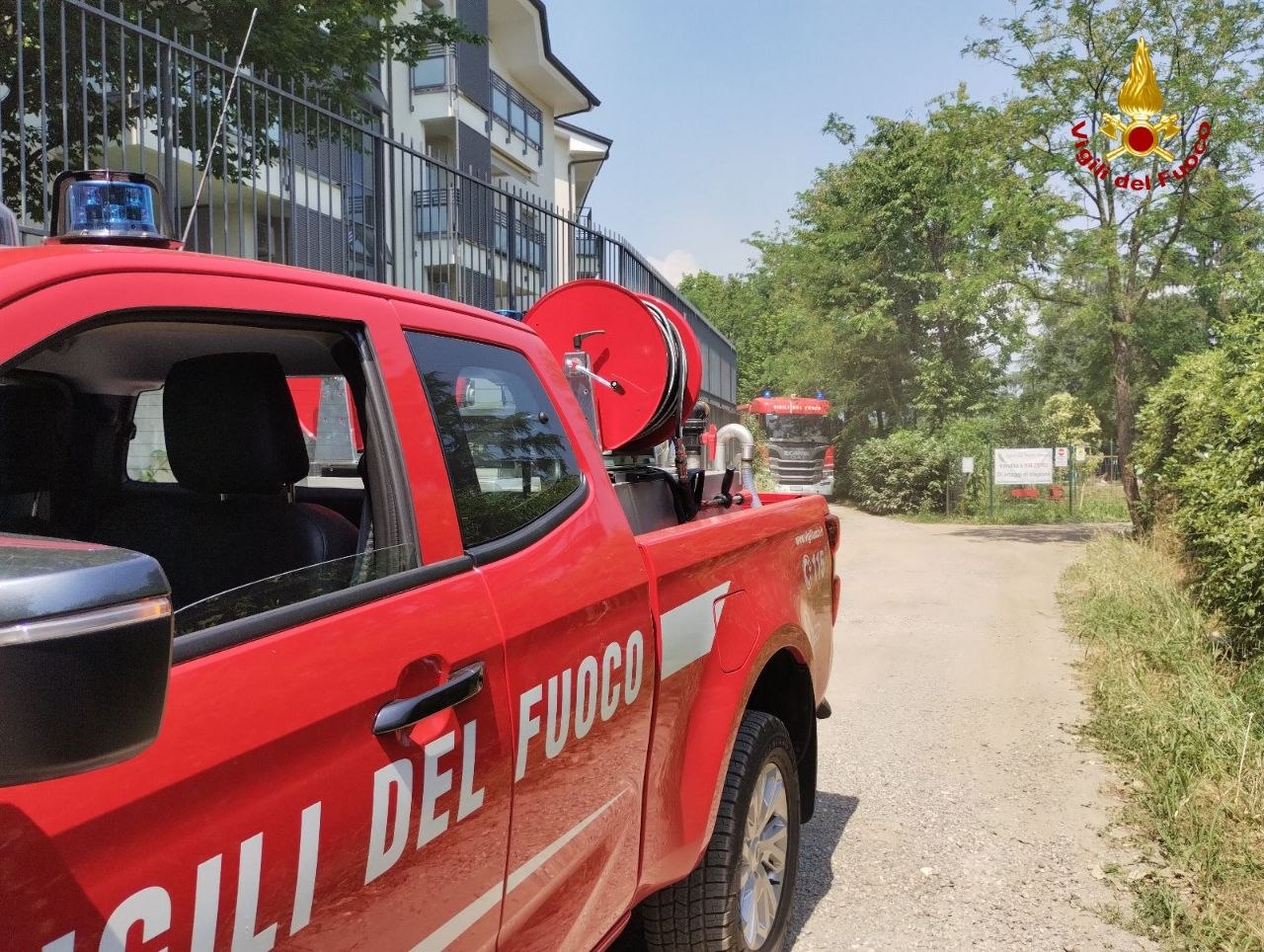Incendio in deposito attrezzi: due gatti e alcuni uccelli perdono la vita