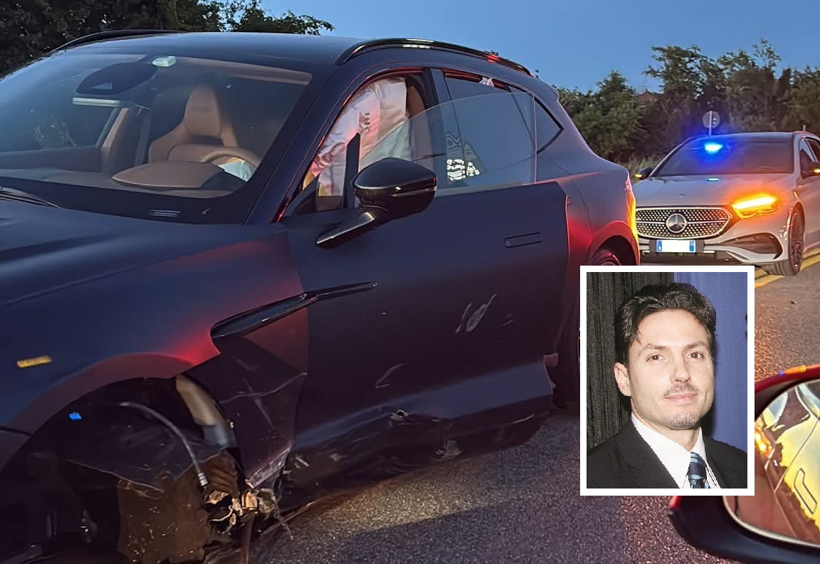 Incidente stradale per Pier Silvio Berlusconi a Vimercate