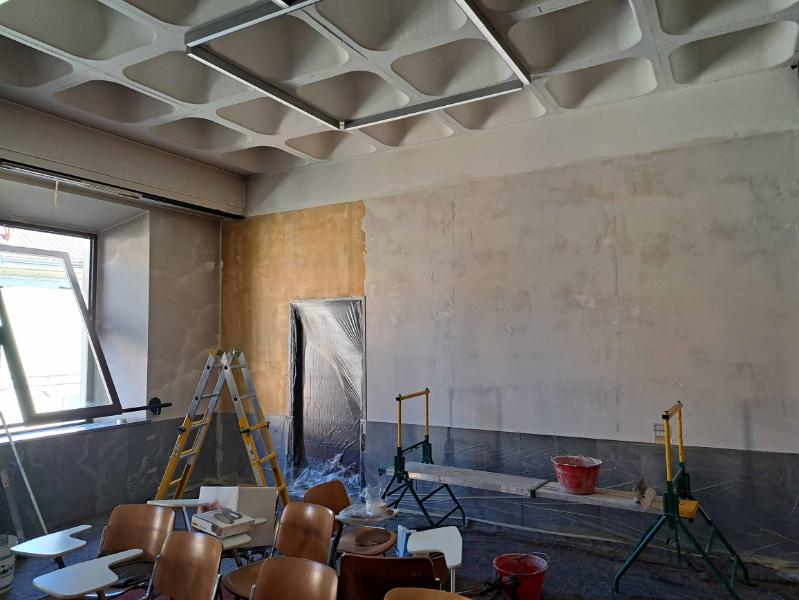 Iniziati i lavori di ristrutturazione della Sala Congressi di Villa Camperio
