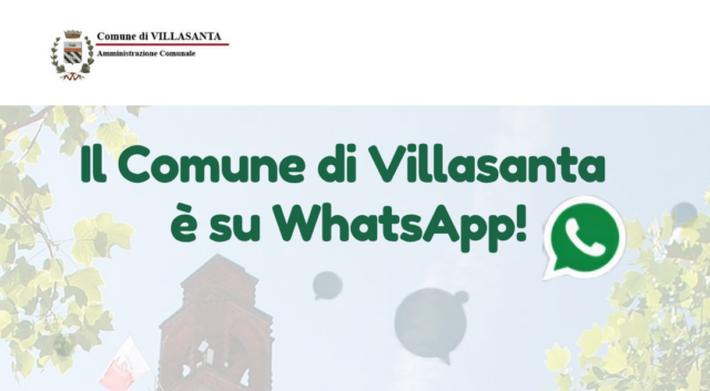 Villasanta attiva un canale WhatsApp per comunicazioni dirette